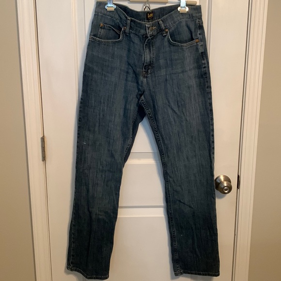 Men’s Lee Regular Fit Straight Leg Jeans - Picture 1 of 4